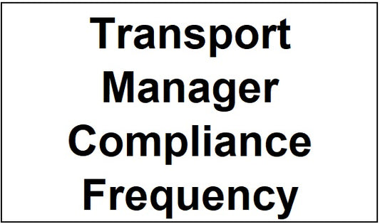 Transport Manager Compliance Frequency