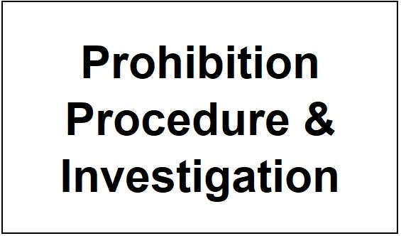 Prohibition Notice Procedure & Investigation Form